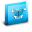 Folder Heart II Alt Blue Icon 32x32 png